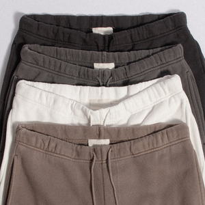 กางเกงวอร์มทรงสอบ คิงเซ็น ยูนิเซ็กซ์ ผ้าฝ้าย 100% ระบายอากาศได้ดี เอวยางยืดพร้อมเชือกผูก มีกระเป๋าข้าง สไตล์ลำลอง สตรีทแวร์ - Product Image 5