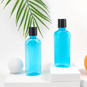 Loción corporal de plástico PET de 130Ml, botellas para apretar, acondicionador para el cabello y botella de champú