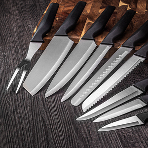 Juego de Cuchillos de Cocina de 9 Piezas, Juego de Cuchillos de Acero Inoxidable para Cocina con Bolsa de Almacenamiento de Tela Oxford, <span class=keywords><strong>Cuchillo</strong></span> <span class=keywords><strong>Profesional</strong></span> para Deshuesar Jamón - Product Image 3