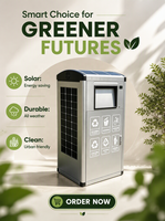 Poubelle intelligente à compactage automatique alimentée par énergie solaire de haute qualité – Poubelles intelligentes pour les écoles, les communautés et les rues