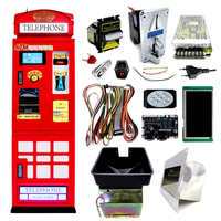 Distributeur automatique de monnaie avec écran LCD, kit de machine à monnaie, métal, 110/220V