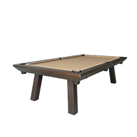 Table de billard de haute qualité personnalisable en bois massif pour 8 et 9 boules, accessoires de billard pour bar, pub, hôtel et complexe hôtelier