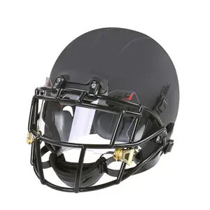 Gute Qualität American Football Visiere für Helm Jugend Fußball Visier schwarzer Helm Augenschutz Visier FV228A