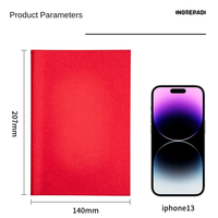 Cuaderno A5 con logotipo de impresión personalizado, papel Kraft grueso, Bloc de notas suave para estudiantes, diario de oficina de tapa dura, regalo diario