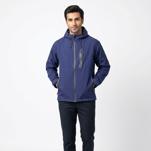 Chaquetas de nieve cortavientos personalizadas para hombre, chaqueta funcional para exteriores, chaqueta de lluvia con capucha para senderismo, correr, pescar, montar - Product Image 1