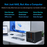Mini PC NAS avec 4/6/8 baies SATA, Intel N100 N150, 2.5G I226V, 10G AQC, 3 ports Ethernet, RAID, serveur de stockage en réseau
