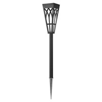 Lampe solaire étanche de style torche à piquet avec effet flamme pour jardin et extérieur, en PC et aluminium