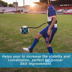 Fit All Ball Cinturón de cintura ajustable Fútbol Voleibol Entrenador Fútbol Kick Solo Práctica Ayuda Control Habilidades Fútbol Kick Trainer - Product Image 3