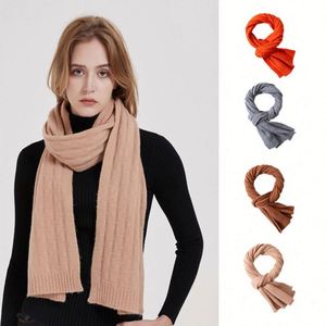 New Arrival High Quality 100% Merino Wool Letter Jacquard Knitted Scarves for Men Women Winter Warm Fashion <b>Shawls</b> - Product Image 1