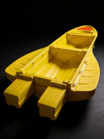 Bateau de pêche pliable en plastique portable pour véhicule