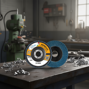 Disque à lamelles Fervi Grindflex 115 mm, disque abrasif sans fer pour le meulage du métal - Product Image 2