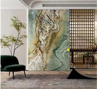 Brésil naturel vert bookmatched marbre vert quartzite fond panneau mural Villa hôtel translucide quartzite mur carreaux de sol