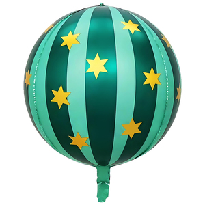 بالونات جديدة من رقائق الألومنيوم المخططة رباعية الأبعاد مقاس 22 بوصة لحفلات الهالوين وأعياد الميلاد وحفلات الزفاف، مع إمكانية التخصيص - Product Image 4