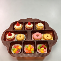 Plateau intérieur rond thermoformé multi-matériaux de qualité alimentaire, écologique et personnalisé, pour boîte cadeau de gâteau - Vente en gros