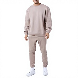 OEM Custom Logo <b>Men</b> Blank Heavyweight Hoodie and Sweatpants Set Manufacturer Oversized Blank Tracksuits for <b>Men</b> High Quality - Product Image 4