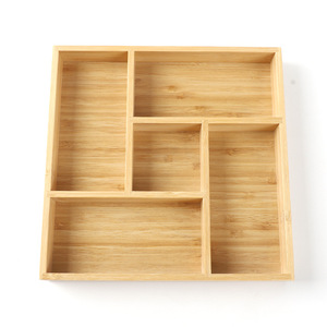 Cajas de almacenamiento de bambú al por mayor, cajas organizadoras creativas de bambú con forma de rejilla, cajas para pizarrón. - Product Image 4