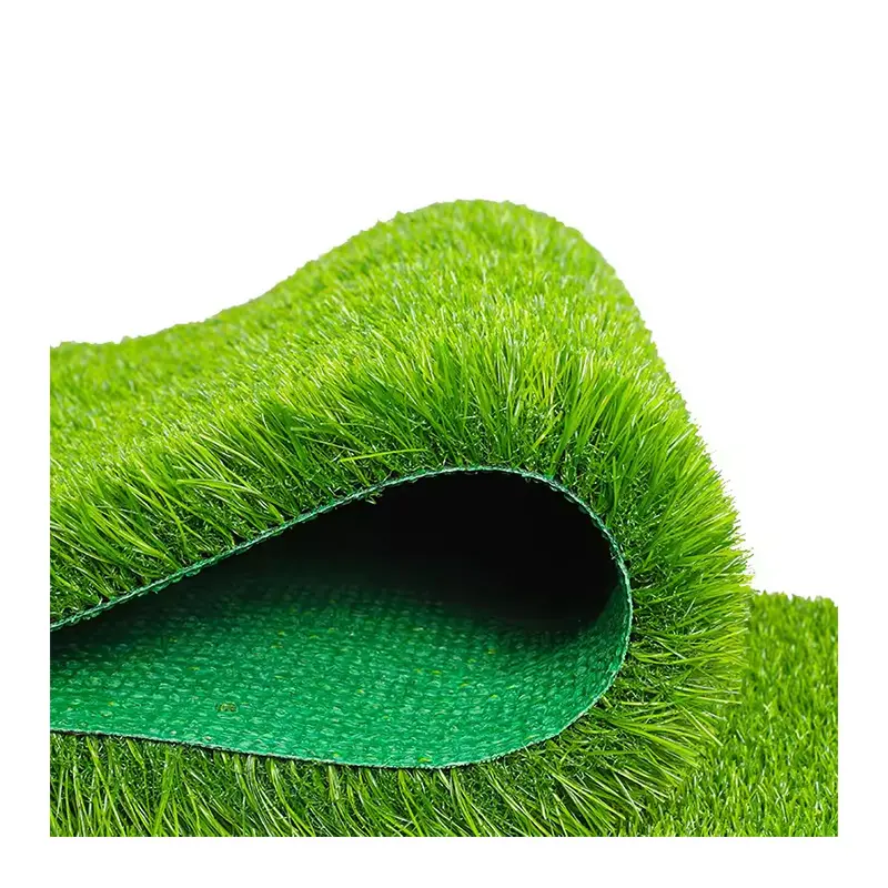 Karpet rumput palsu luar ruangan Super lembut alami rumput hijau buatan untuk lapangan sepak bola taman