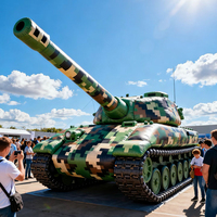 Modèle de Véhicule Militaire Gonflable Géant de Haute Qualité et Durable : Cible, Lance-Missiles, Char, Véhicule d'Ingénierie, Canon, Camion de Transport
