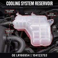 Réservoir d'expansion de liquide de refroidissement de haute qualité OE LR166954 pour Land Rover Defender 90 110 130 Pièces automobiles