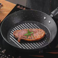 Poêle à fond plat pour petit-déjeuner, idéale pour les œufs frits, les hamburgers et la cuisson – Offre spéciale