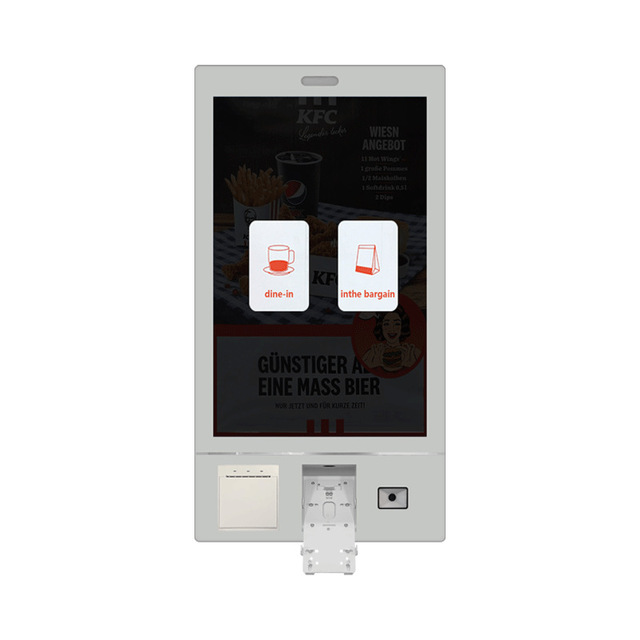 Cross-border E-commerce 32-inch Self-service Ordering Kiosk Android/Windows OS Wall-mounted Freestanding All-in-one Cash
