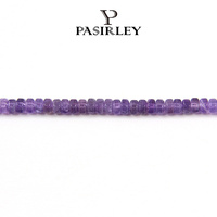 Perles d'améthyste naturelle de haute qualité, pierres et gemmes pour la fabrication de bijoux, bracelets et colliers