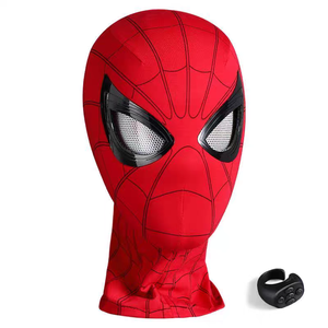 Casco Electrónico Educativo de Programación <span class=keywords><strong>Spider</strong></span>-<span class=keywords><strong>Man</strong></span> <span class=keywords><strong>Legends</strong></span> 1/1 Genuino Portátil de Poliéster Máscara de Cosplay Inspirada en <span class=keywords><strong>Marvel</strong></span> para Fiesta - Product Image 1