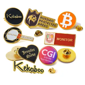 Gratis Monster Epoxy Pin Aangepaste Naamplaatjes Badge Gold Plating Epoxy Revers Pin Fabrikanten China Metalen Knop Badge Voor Kleding