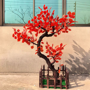 Platane artificielle de grande taille, résistante aux UV, avec des feuilles au toucher réaliste pour la décoration intérieure, extérieure, de la maison, de l'hôtel, du centre commercial, du paysage - Product Image 1