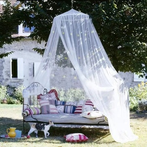 Red de cortina colgante, aro redondo de princesa, dosel de cama transparente, para cama mosquitera, tamaño King Circular - Product Image 5