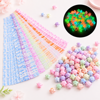 Direct usine YUCHEN Bandes de papier étoiles porte-bonheur lumineuses, motif d'amour, brillent dans le noir, faible MOQ, commande d'échantillon, modèle pour magasin d'artisanat QGZP011