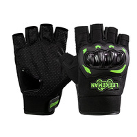 Gants de moto demi-doigts de protection avec coque rigide pour les articulations