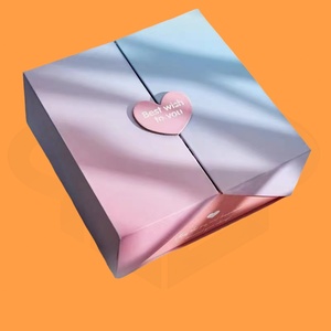 Recyclable Multi-Colored Green Orange Paper Rigid Cardboard Folding Suitcase Gift <strong>Box</strong> With Magnetic Closure - Product Image 5