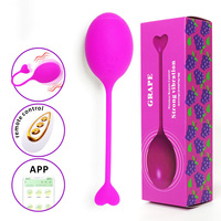Vibrateur G-spot télécommandé pour femme, culotte vibrante longue portée, jouet sexuel pour couple, vibromasseur portable en forme de raisin pour adultes