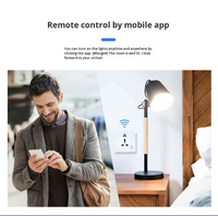 Prise murale intelligente SIXWGH WiFi avec écran tactile, commande vocale Alexa Google Home, application Tuya, minuterie à distance, USB Type-C, prise EU/US