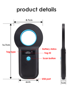 <span class=keywords><strong>915MHz</strong></span> cầm tay UHF <span class=keywords><strong>RFID</strong></span> đầu đọc thẻ USB cho kết nối kiểm soát truy cập cho xe đậu xe gia súc quản lý từ xa - Product Image 6