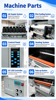 Impresora UV de rollo a rollo XM para impresión de etiquetas en botellas, vasos y empaques, i3200 XP600 A1, máquina de impresión UV DTF industrial.