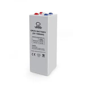 12v 2v 600Ah 1000ah 2000Ah 3000Ah alve régulée batterie au plomb batterie solaire opzv batterie de stockage d'énergie