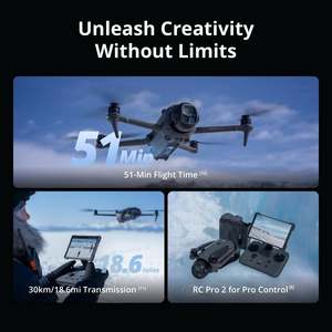 ชุดโดรน Mavic 4 Pro Fly More Combo RC 2 สำหรับถ่ายภาพ วิดีโอ และการเดินทาง - Product Image 4