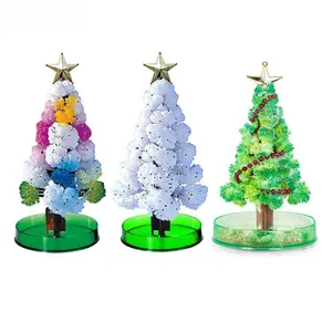 3 Arten 14cm Magic Growing Weihnachts baum DIY Spaß Weihnachten Geschenk Spielzeug für Erwachsene Kinder Home Festival Party Dekor Requisiten Mini Tree
