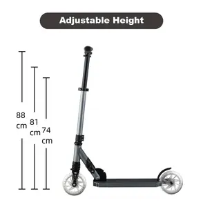 Best Quality Aluminum Steel 2*145 Mm Pu Wheels City Kids Foot Scooters For Sale