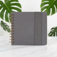 Bloc-notes numérique de luxe SYCC A6 en tissu avec spirale, impression numérique, 100 feuilles, cadeau