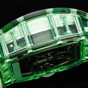 Nuevo Reloj Mecánico Unisex de Moda Inspirado en Pandas, con Caja Transparente de Cristal, Movimiento Tourbillon Esqueleto, Resistente al Agua - Product Image 6