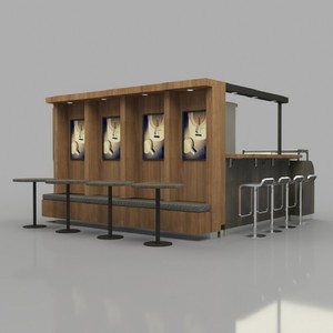 Muebles Retro para Cafetería, Exhibidor y Mostrador, Mostradores Comerciales para Café, Franquicia de Cafetería - Product Image 2