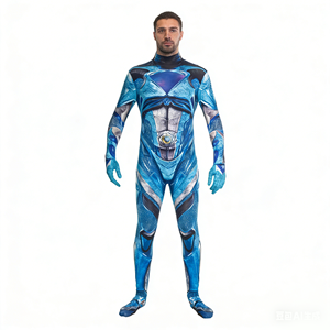 Costume de cosplay Power <span class=keywords><strong>Rangers</strong></span>, combinaison d'anime pour adulte, costume de jeu de rôle pour Halloween - Product Image 4