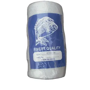 210D/36 nylon multifilamento red de pesca hilo 200 gr rollo