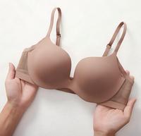 Soutien-gorge balconnet sans armatures à imprimé léopard, légèrement rembourré, confortable, super push-up, pour femme, 1 pièce