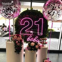 Letrero LED de Feliz Cumpleaños, Decoración de Fiesta Personalizada, Luz Decorativa de Pared para Cumpleaños, Bodas, Aniversarios, Diseño Gratuito