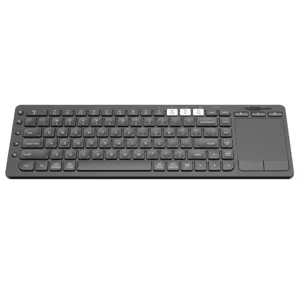 BT5.0 Wireless Media Keyboard For Pc Google Smart Tv With Build-in Large Size Touchpad Mouse And Multimedia Keys