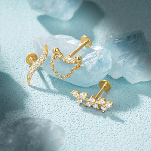 Pendientes de Plata 925 con Borla Pequeña y Diseño Plano, de Moda y Gran Venta - Product Image 6